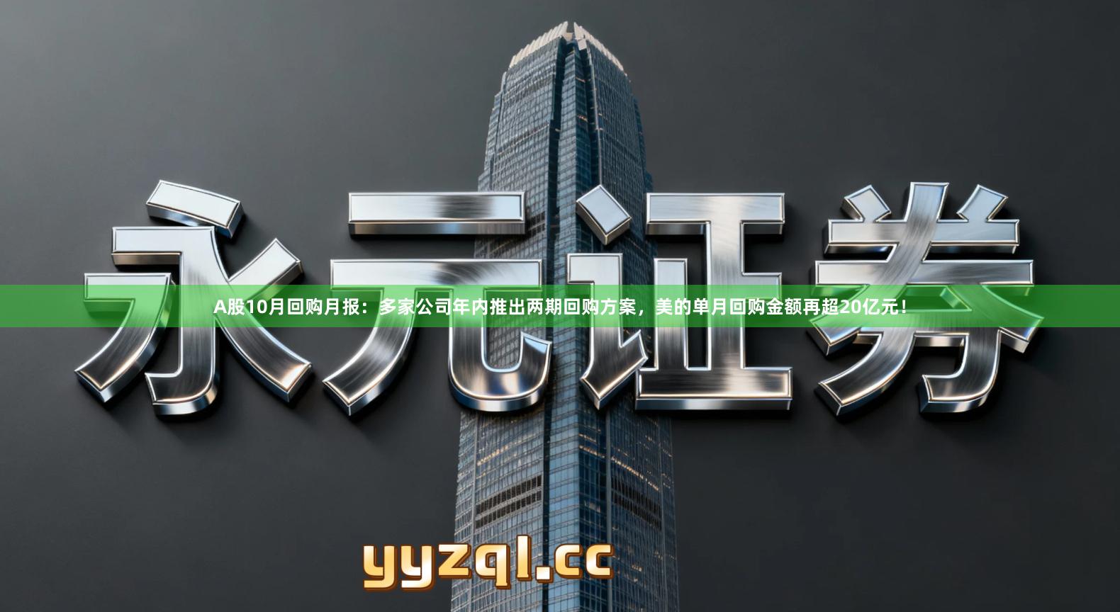 A股10月回购月报：多家公司年内推出两期回购方案，美的单月回购金额再超20亿元！